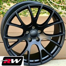 20x9 20x10.5 Fits Dodge Charger Hellcat Aftermarket Wheels Matte Black Rims 20x9 20x10.5 Fits Dodge Charger Hellcat Aftermarket Wheels Matte Black Rims