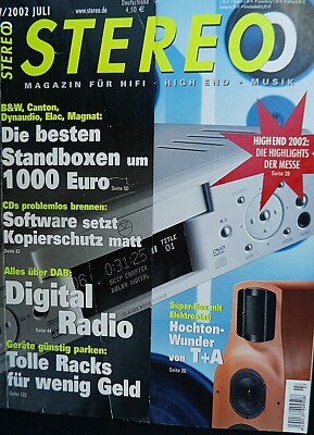 STEREO 7/02 VAN DEN HUL ARRAY A 1,M 1,KRELL SHOWCASE PROC,AMP,TERRATEC DR BOX 1,