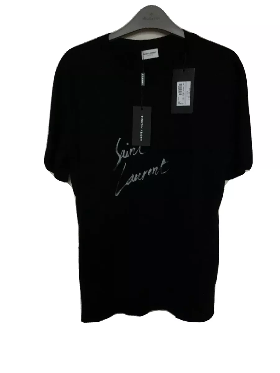 Saint laurent top script tee