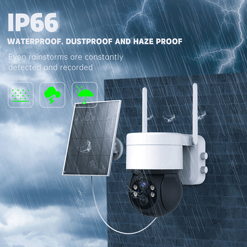 HD 4PM Wireless Solar Battery Powered Wi-Fi Outdoo Home Security Camera System - Picture 7 of 12