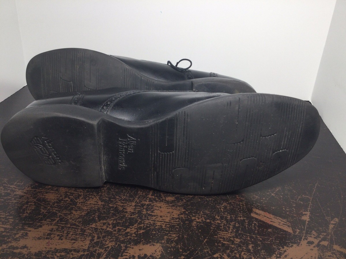 Allen almonds black leather wingtip derby blucher shoes size 10 Allen Edmonds Black Leather Wingtip Derby Blucher Shoes Made  main image 3