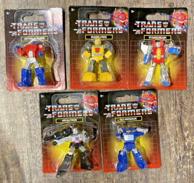 Transformers Mini Figures 2.5   Rare Hasbro Just Play Set of 5 New