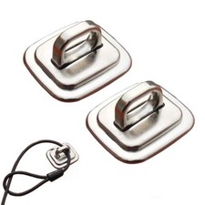 Security Anchor Base Plate for Keyed or Combination Cable LocksDesk Mount Anc...