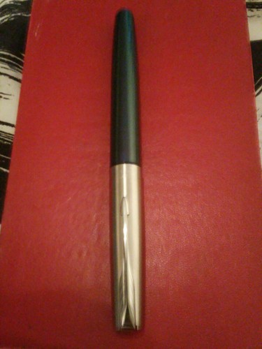Stylo Roller Parker Frontier Acier Brossé - État Excellent - Recharge Incluse