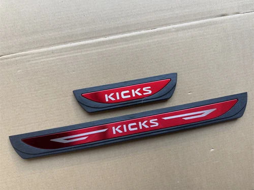 For Nissan Kicks Accessories Car Door Scuff Sill Cover Panel Step Protector Trim - Picture 76 of 92