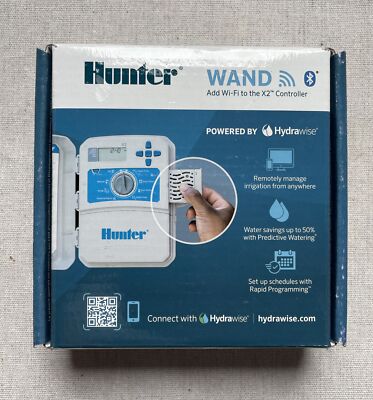 Hunter Wand Wi-Fi Module + X2 8-Station Irrigation Controller Bundle - Smart Sprinkler Control With Hydrawise App