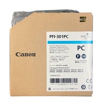 Canon PFI-301PC Cyan Ink Tank for Large Format Printer 1490B001 AA 