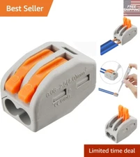 Innovative Lever Connectors - 100 Pcs Tool-Free, Safe, Versatile Wiring Solution