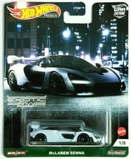 2021 HOT WHEELS PREMIUM CAR CULTURE MCLAREN SENNA EXOTIC ENVY Real Riders VHTF 