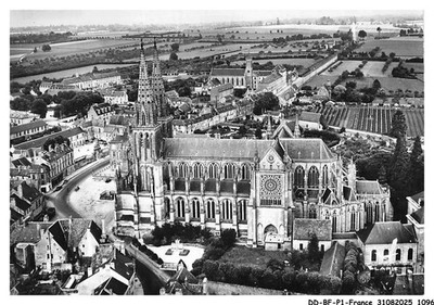 DD-BFP1-0549-61 - Sées - Ansicht Luft - Kathedrale Xive Und Xve Jahrhunderte