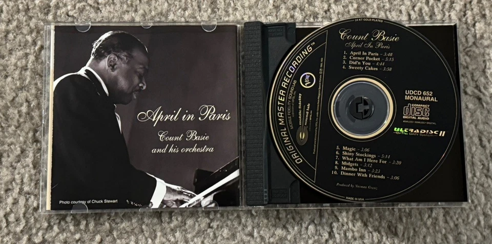 Count Basie April in Paris MFSL 24K Gold CD UDCD 652 Original Master Recording — 第 3/3 张图片