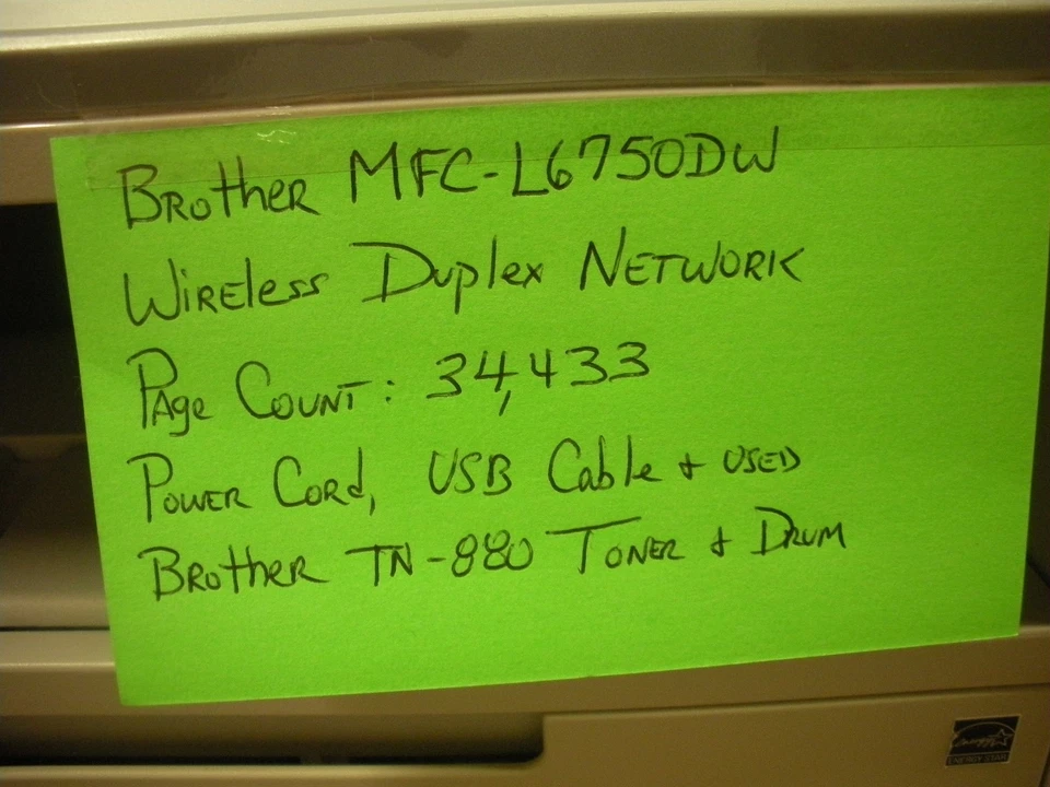 Brother MFC-L6750DW Wireless Duplex Printer Page Count 34,433 - Image 2 of 4
