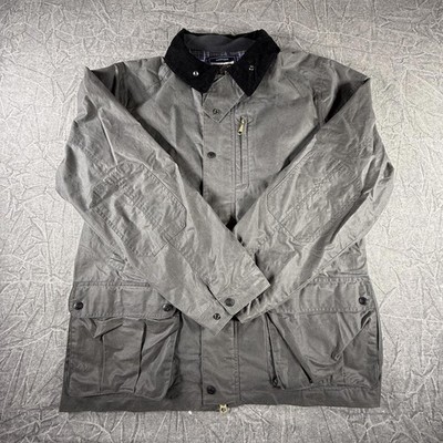 Algonquin Guideboat Company Jacket Men's L Grey Field Jacket