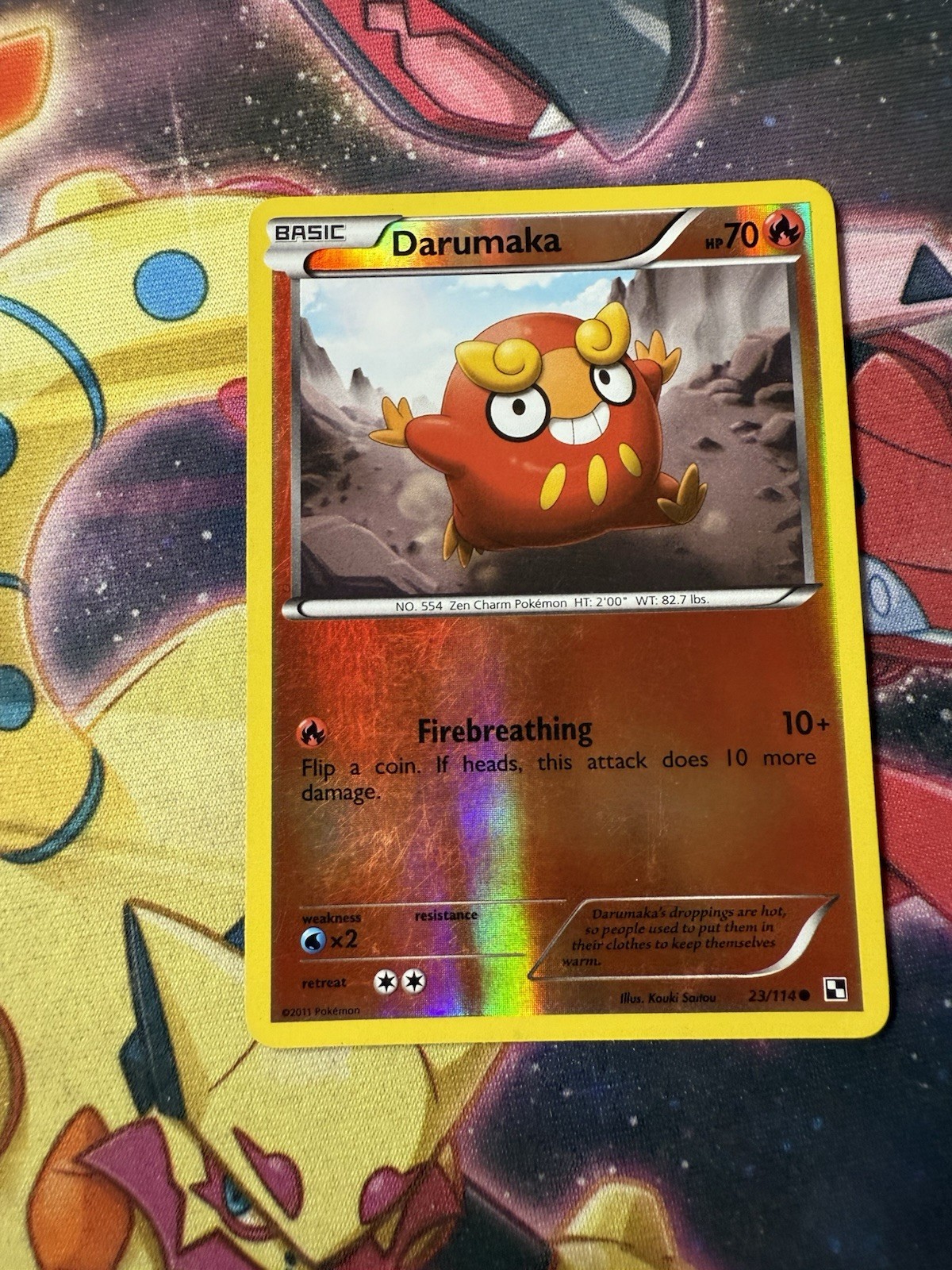 Pokemon DARUMAKA 23/114 Reverse Holo (2011 Black and White) LP