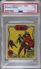1930s American G-Men Crime Does Not Pay R13-2 Broken Bones #705 PSA 3 tv5