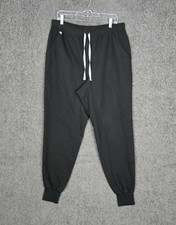 Figs Scrub Pants Size XL Black Drawstring Tapered Technical Collection 34x30