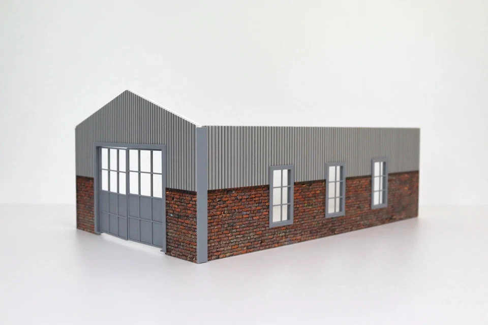 Hangar-Barn 1/24 Scale Garage Diorama Kit - Model Car Display Building 1:24 - Image 4 of 4