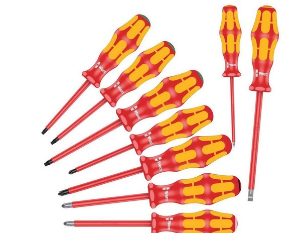 Wera 160 I/162 I/167 I/9 Schraubendrehersatz Kraftform Plus Serie 100, 9-Teilig-image