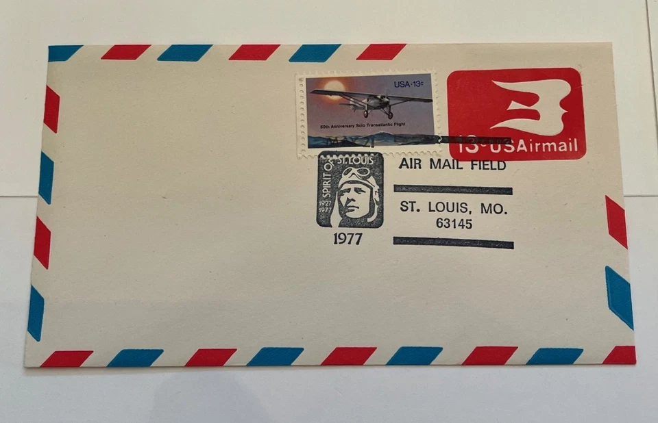 1977 Lindbergh 13c Stamp First Day Covers (2) & Commemoratives (2) - Image 4 of 4
