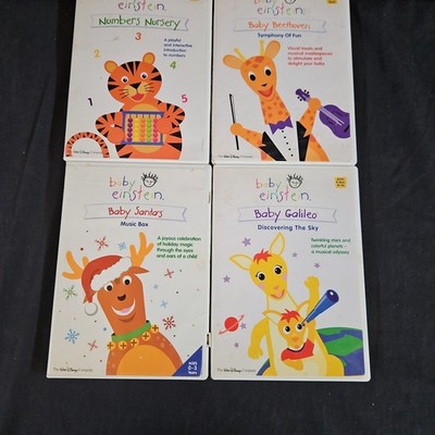 Baby Einstein Learning DVD's Set of 4 Nursery, Beethoven, Galileo, Santa