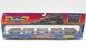 Lot Micro Machines – Gare + Train Bullet Train – Édition 1989 – Occasion