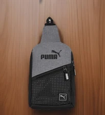 PUMA EVERCAT SIDEWALL SLING BACKPACK, ONE SIZE HEATHER GREY  NWT