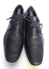 Clarks Men's Plain Toe Leather Shoes 25.5cm Black, Excellent Condition