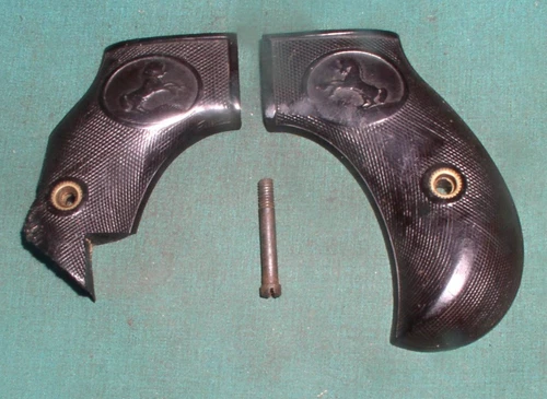 Colt Model 1877 Lightning .38 Revolver LEFT GRIP w SCREW TJ8536
