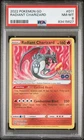 2022 POKEMON GO #011 RADIANT CHARIZARD NM-MT PSA 8