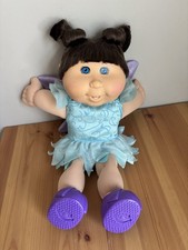 Cabbage Patch Kids Butterfly Fairy Doll Teeth Wings Blue Tulle Dress Costume 