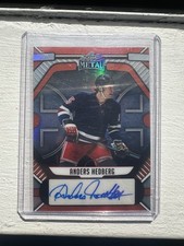 2025 Leaf Metal Hockey Legends Anders Hedberg AUTO Orange /6
