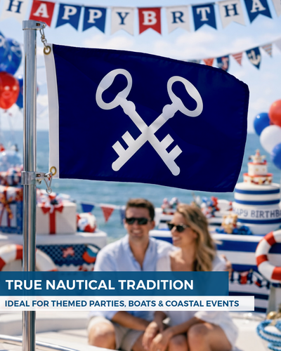 AGAS 12x18in Yacht Club Officers Flag– 200D Nylon - Multi Size Variation - Picture 78 of 128