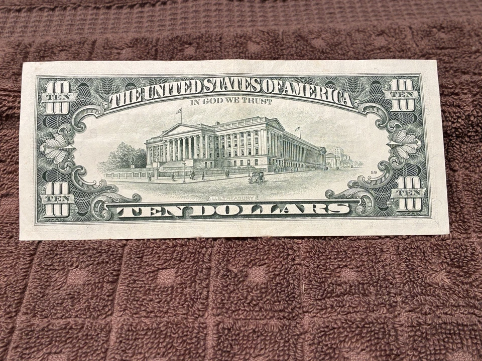1995 $10 Ten Dollar Bill Federal Reserve Note Atlanta FRB Uncirculated Rubin - Image 2 of 4