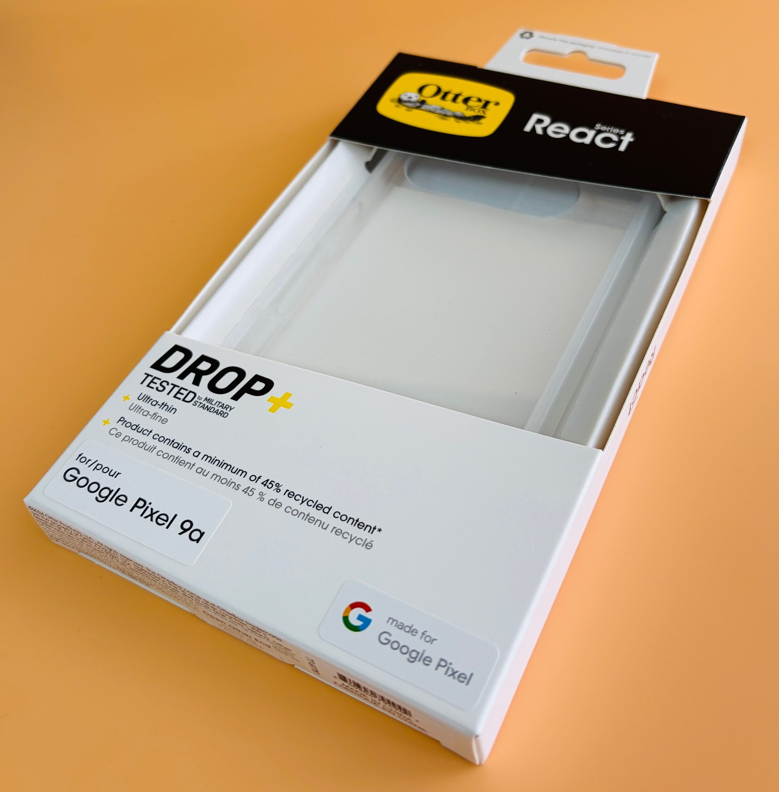 OtterBox React Series Back Case for Google Pixel 9a - Clear