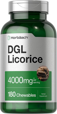 DGL Licorice Supplement 180 Chewable Tablets Licorice Root Extract
