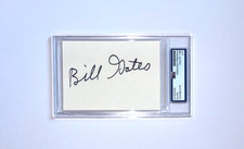 BILL GATES SIGNED MICROSOFT FOUNDER CEO FOUNDATION BILLIONAIRE SLAB PSA/DNA