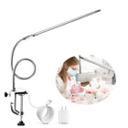 Desk Light with Clamp, USB 8W Clip Nail Desk Lamp Eye Care Flexible Gooseneck...