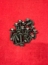 25pc M8-1.25x30mm CA Body Bolts Hex Head Loose Washer Black Finish 5688B