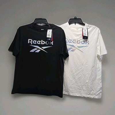 Nwt 2 Reebok Women's  T-Shirts, Tees   Size Med  White, Black *Read