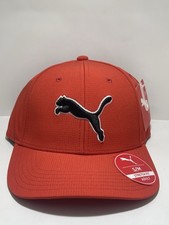New Authentic Puma Stretch Fit Adult Hat Size Small/medium Orange NWT