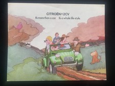 Original Citroen 2CV6 Brochure 1970s Vintage UK Sales Promotional Booklet