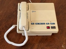 Vintage AT T Corded Telephone Answering Machine Combo Model 1521 W Tapes Read 