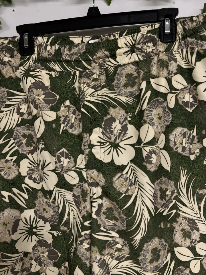 Vintage 90s Islander Mens Medium Board Shorts Lined Swim Trunks Hawaiian Floral - Image 2 of 4