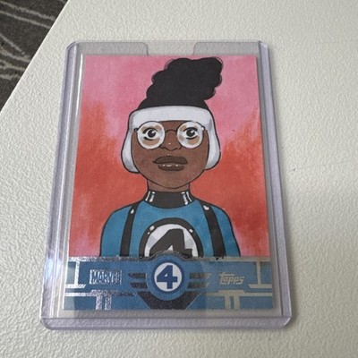 2026 Topps Finest Fantastic Four 1/1 MOON GIRL Original Sketch Card Auto