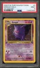 Pokemon Gengar Fossil 1st Edition PORTUGUESE Holo Rare #5 PSA 9 Mint