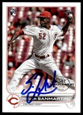 2022 Topps 582 Montgomery Reiver Sanmartin Rookie Auto Cincinnati Reds #619
