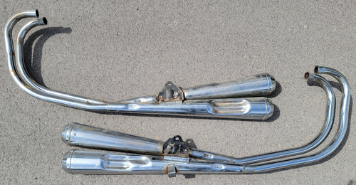 Jeu de silencieux d'échappement gauche droit 1977-1978 Honda CB550 CB 550 77 78 CB550K - Photo 3 sur 8