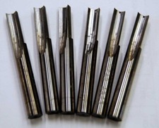 6 Pcs. Atrax 3/8" 1FLT Straight Flute Profiling,End Cut Carbide CNC Router Bits