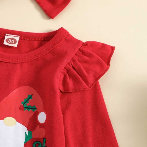 Kleinkind Weihnachten Outfits Mädchen Baby Weihnachten Party Strampler Tutu Kleid Kleidung Kostüm - Bild 8 von 9