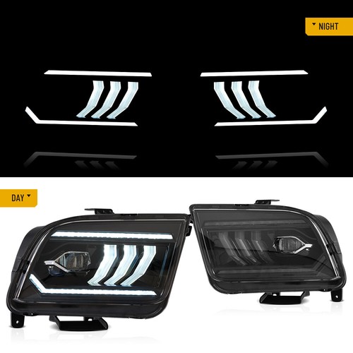 Accesorios faros LED con juego secuencial de arranque para Ford Mustang 2005-2009 - Imagen 2 de 13